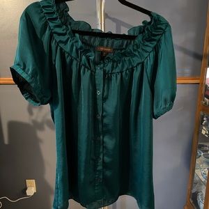 The Limited Green Blouse